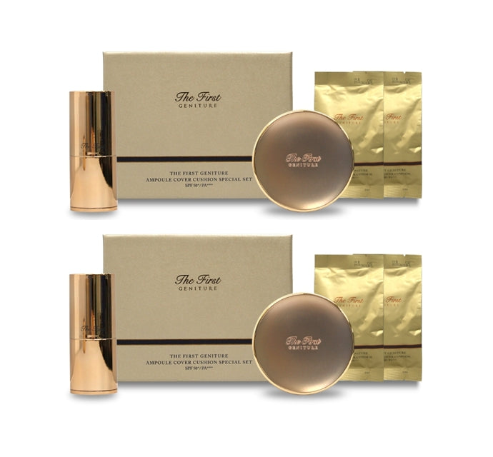 2 x O HUI The first Geniture Ampoule Cover Cushion #1 Milk Beige April 2025 Set (4 Items) from Korea by O HUI