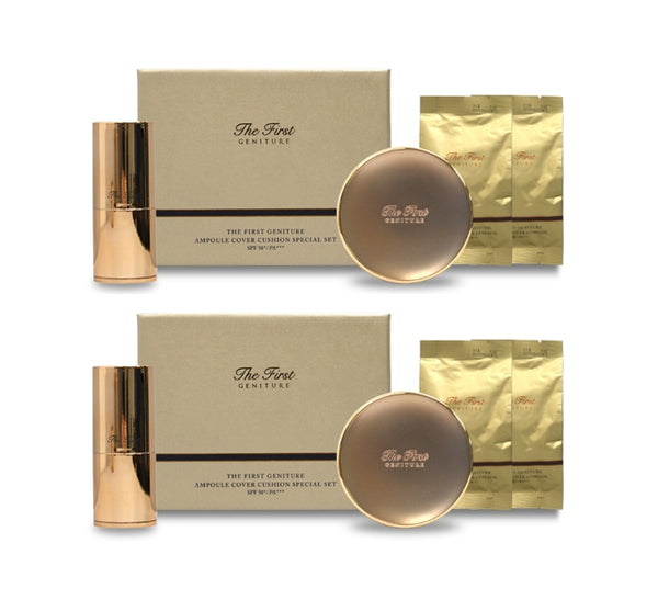 2 x O HUI The first Geniture Ampoule Cover Cushion #1 Milk Beige April 2025 Set (4 Items) from Korea by O HUI