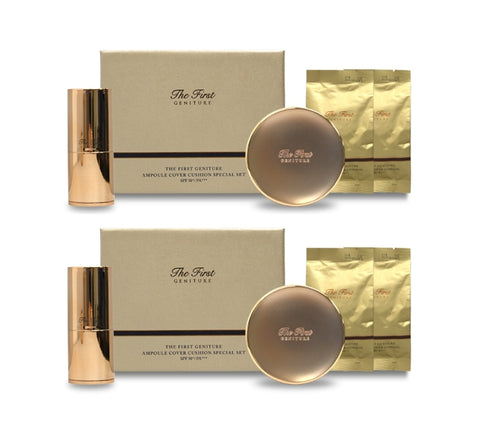 2 x O HUI The first Geniture Ampoule Cover Cushion #1 Milk Beige April 2025 Set (4 Items) from Korea by O HUI
