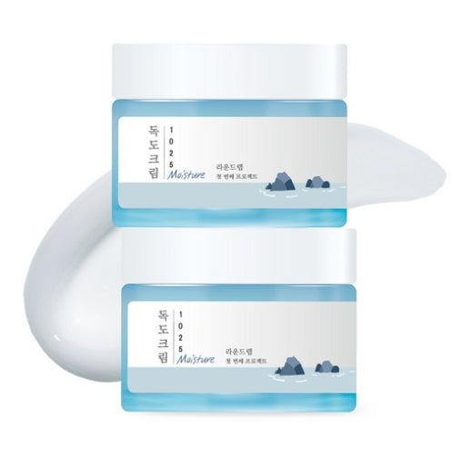 2 x ROUND LAB 1025 Dokdo Moisture Cream 50ml by ROUND LAB