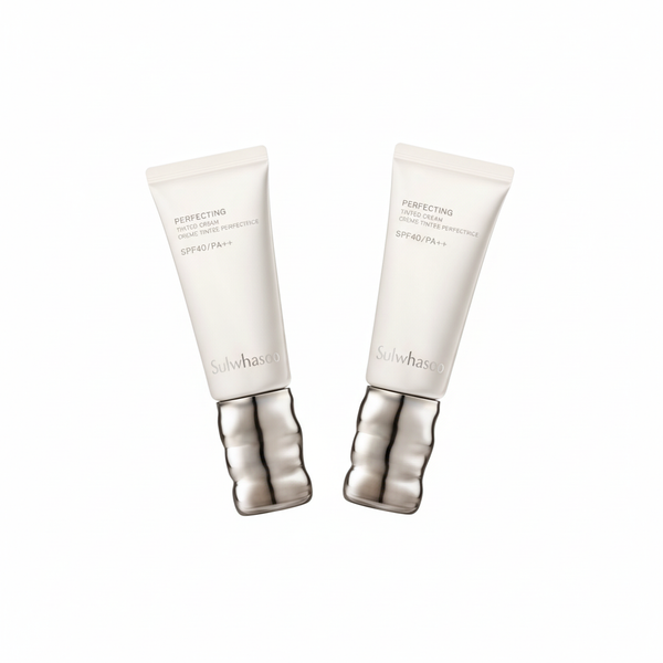 2 x Sulwhasoo Perfecting Tinted Cream 35ml SPF40/PA++ 5 Colours + Sample(1 Items) from Korea