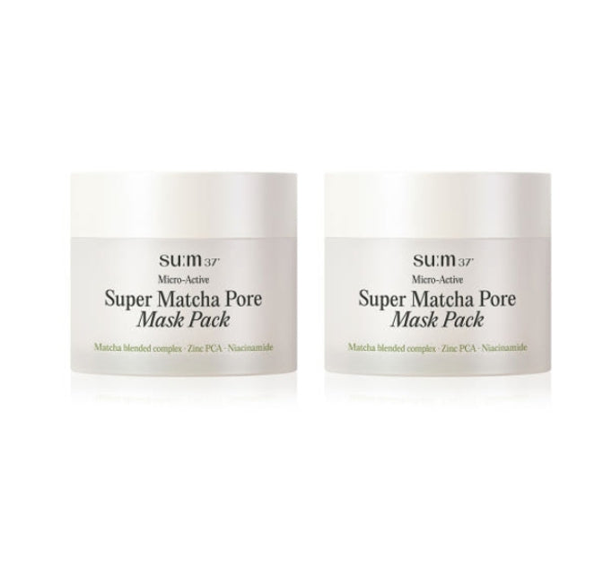 2 x Su:m37 Micro-Active Super Matcha Pore Mask Pack 100ml from Korea by Su:m37