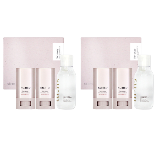 2 x Su:m37 Sun-away Velvet Sun Stick May 2026 Set (3 Items) from Korea