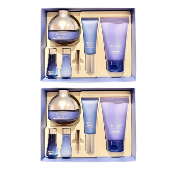 2 x Su:m37 Water-full Marine Relief Gel Cream Jumbo July 2025 Set (5 Items) from Korea by Su:m37