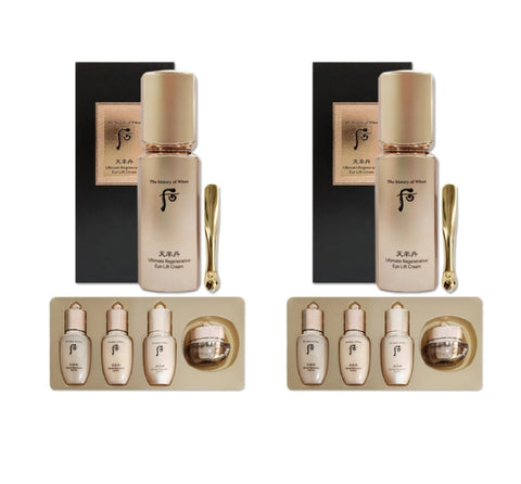 2 x The History of Whoo Cheonyuldan Hwayul Ultimate Regenerating Eye Lift Cream July 2025 Set (5 Items) from Korea by The History of Whoo