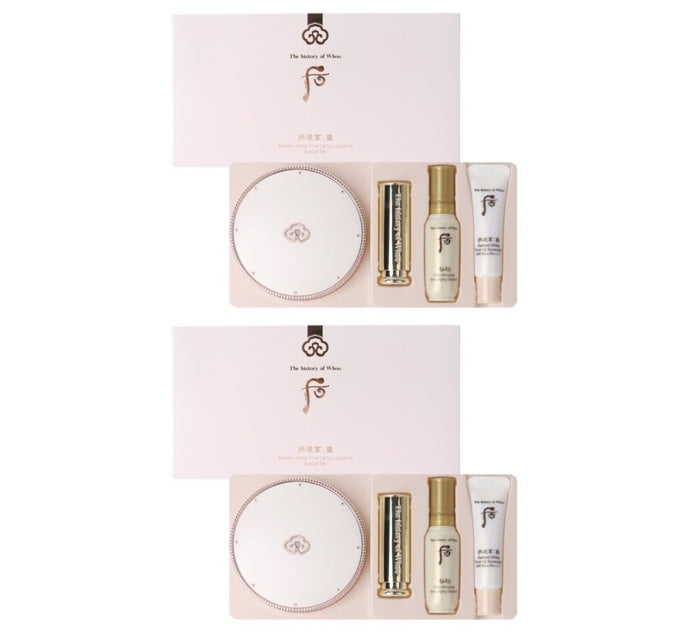 2 x The History of Whoo Seol Radiant Tone-Up Sun Cushion Set (5 Items) July 2025 from Korea by The History of Whoo