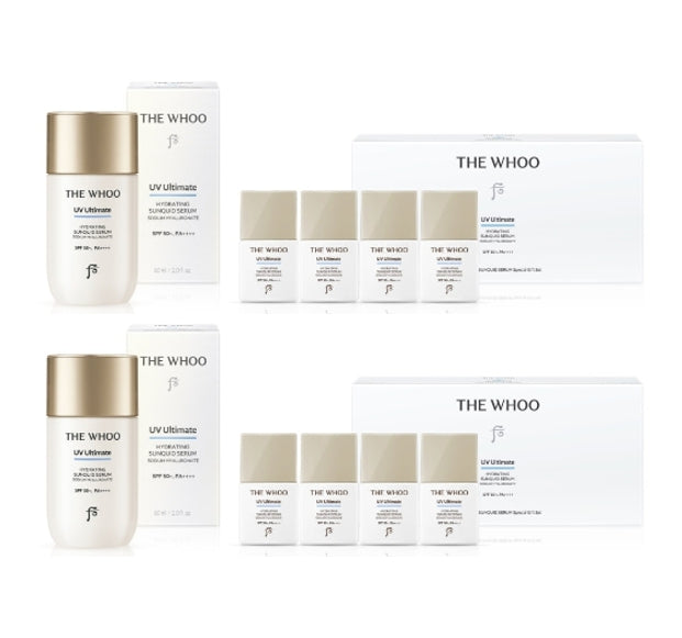2 x The History of Whoo UV Ultimate Hydrating Sunquid Serum Sep. 2025 Set (5 Items) from Korea
