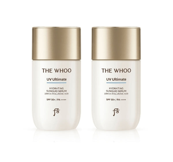 2 x The History of Whoo UV Ultimate Hydrating Sunquid Serum 60ml, SPF50+ from Korea