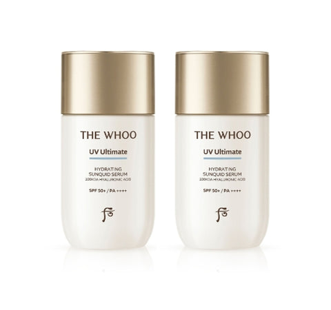 2 x The History of Whoo UV Ultimate Hydrating Sunquid Serum 60ml, SPF50+ from Korea