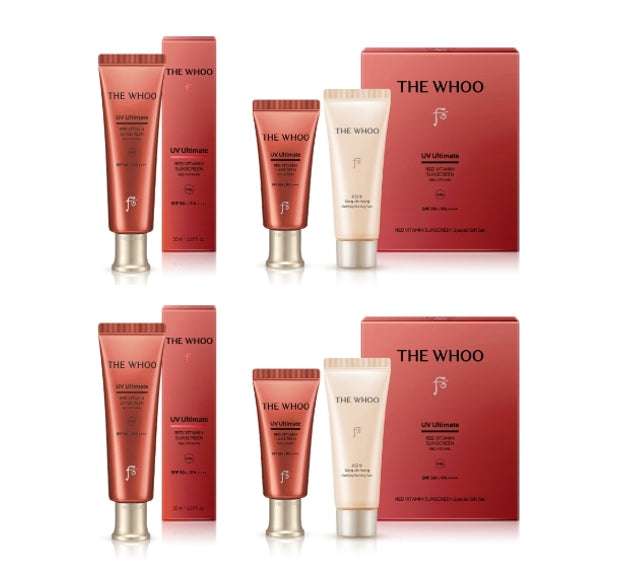 2 x The History of Whoo UV Ultimate Red Vitamin Sunscreen Sep. 2025 Set (3 Items) from Korea