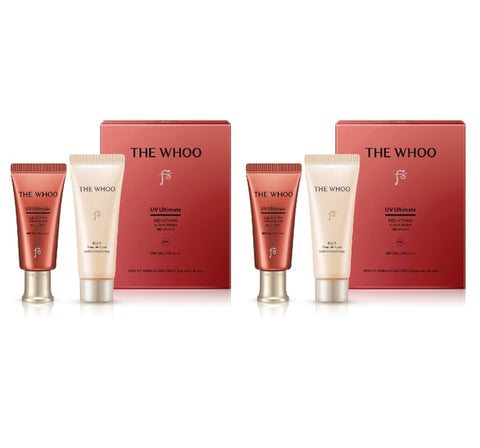 2 x The History of Whoo UV Ultimate Red Vitamin Sunscreen Sep. 2025 Set (2 Items) from Korea