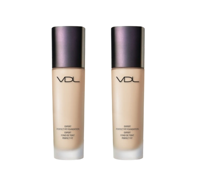 2 x VDL Expert Perfect Fit Foundation 30ml, SPF35 PA++, 6 Colours from Korea by VDL