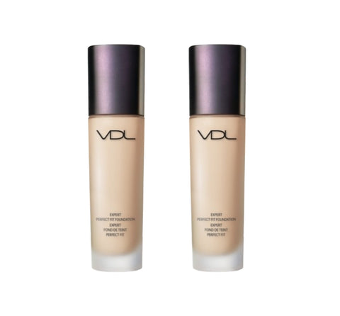 2 x VDL Expert Perfect Fit Foundation 30ml, SPF35 PA++, 6 Colours from Korea by VDL