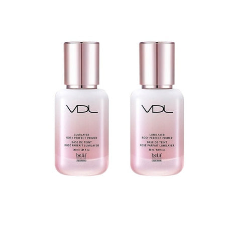 2 x VDL Lumilayer Rosy Perfect Primer 30ml, SPF50+ / PA+++ from Korea by VDL