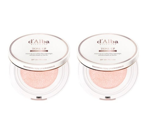 2 x d'Alba Waterfull Tone-Up Sun Cushion SPF50+ PA++++ 15g by d'Alba