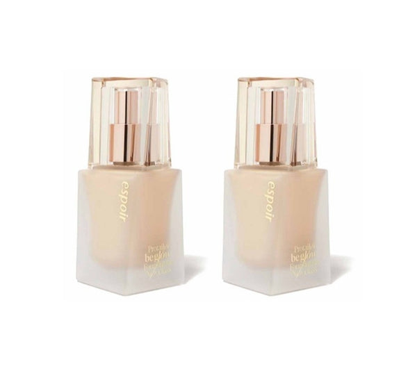 2 x espoir Protailer Be Glow Foundation New Glass SPF27 PA++ 5 Colours 30g from Korea by espoir