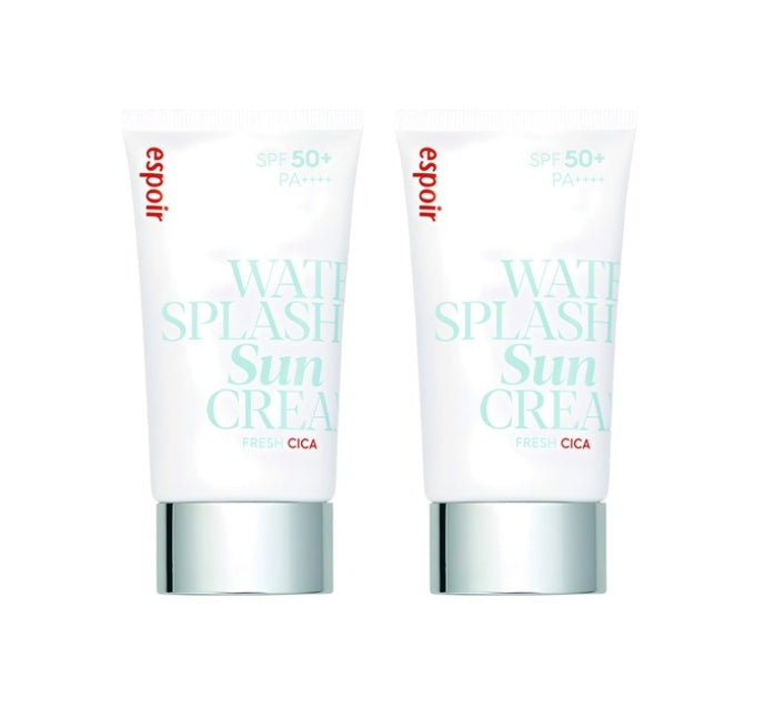 2 x espoir Water Splash Sun Cream Fresh Cica 60ml SPF50+ PA++++ from Korea by espoir