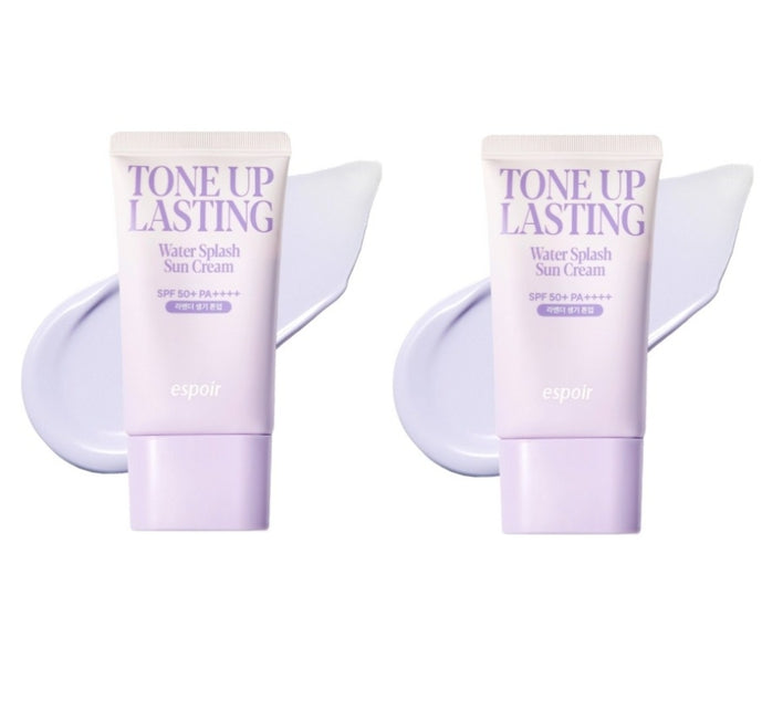 2 x espoir Water Splash Sun Cream Tone Up Lasting 50ml SPF50+ PA++++ from Korea by espoir