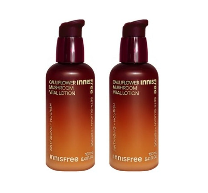 2 x innisfree Cauliflower Mushroom Vital Lotion 160ml from Korea by innisfree