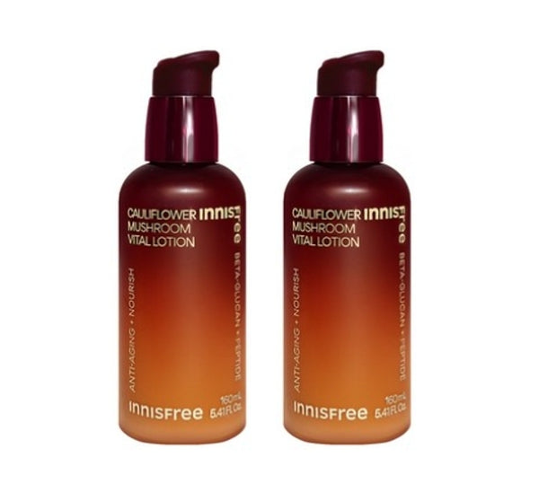 2 x innisfree Cauliflower Mushroom Vital Lotion 160ml from Korea by innisfree