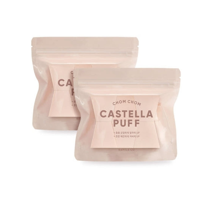 2 x BANILA CO Chom Chom Castella Puff 6 pieces from Korea by BANILA CO