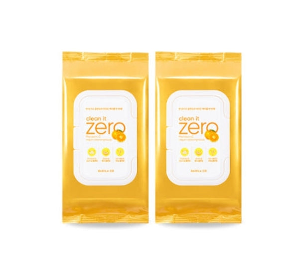 2 x BANILA CO Clean It Zero Mandarin C Vegan Cleansing Tissue (80 sheets) from Korea by BANILA CO