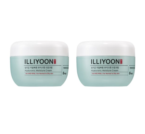 2 x ILLIYOON Hyaluronic Moisture Cream 100ml from Korea by ILLIYOON
