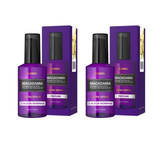 2 x KUNDAL Macadamia Ultra Hair Serum Acacia Moringa 100ml by KUNDAL