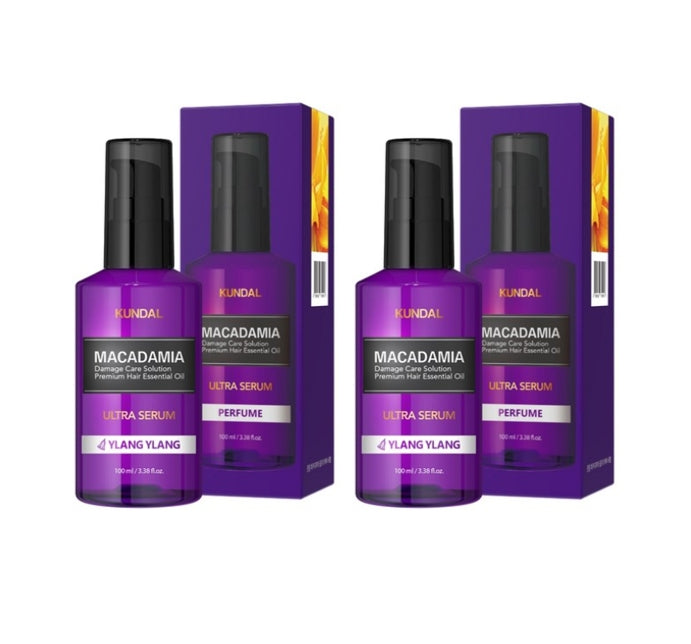 2 x KUNDAL Macadamia Ultra Hair Serum Ylang Ylang 100ml by KUNDAL