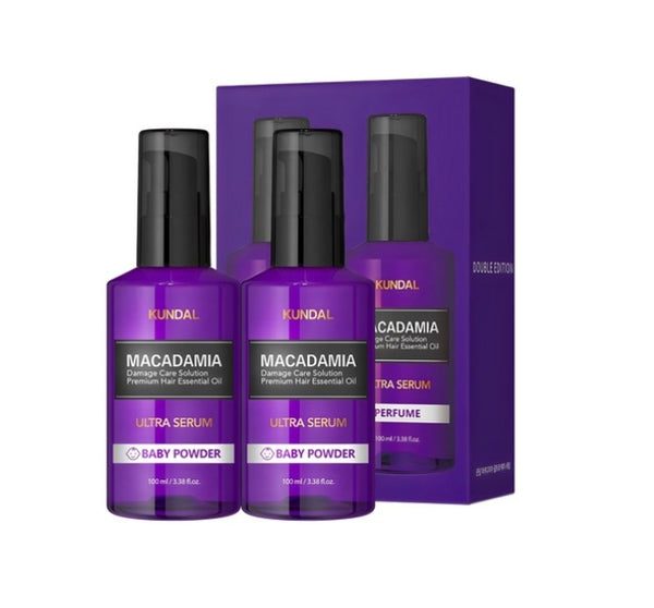 2 x KUNDAL Ultra Serum Hair Essence Baby Powder 100ml by KUNDAL