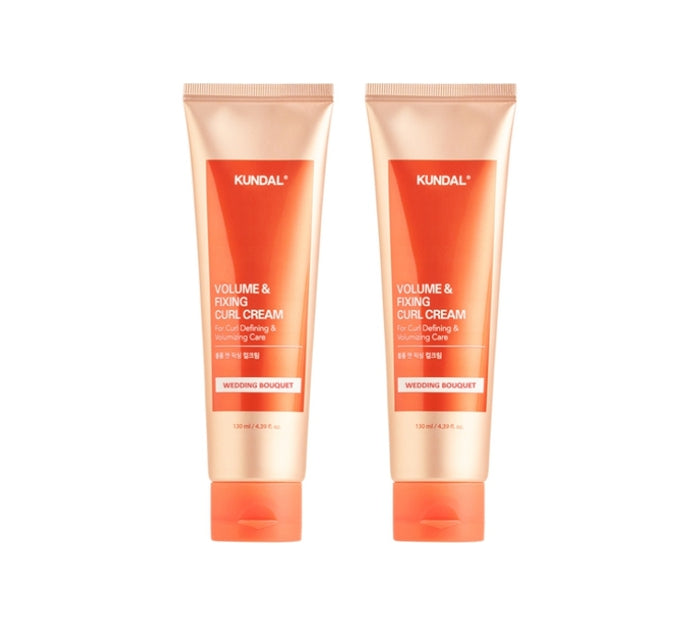 2 x KUNDAL Volume & Fixing Curl Cream Wedding Bouquet 130ml by KUNDAL