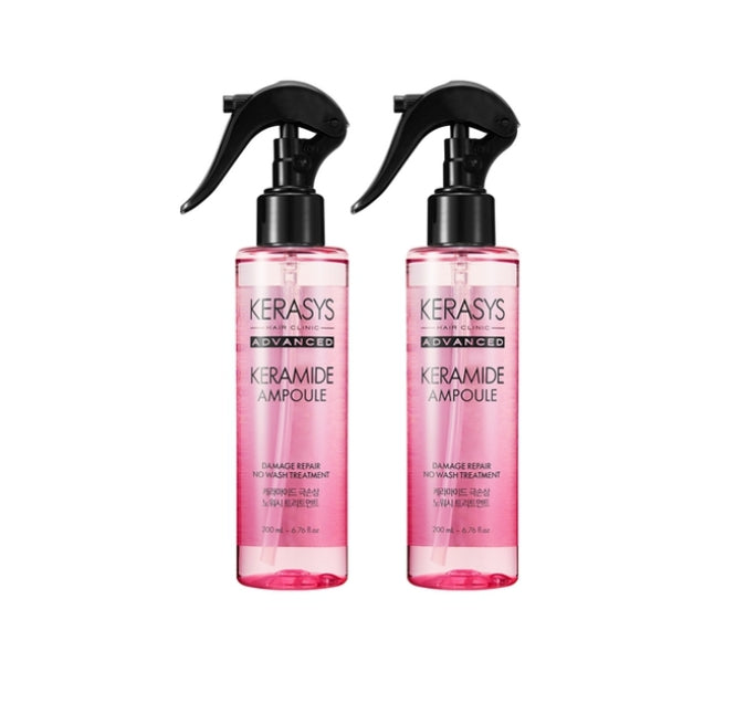 2 x Kerasys Advanced Keramide Ampoule Damage Repair No Wash Treatment 200ml from Korea by Kerasys