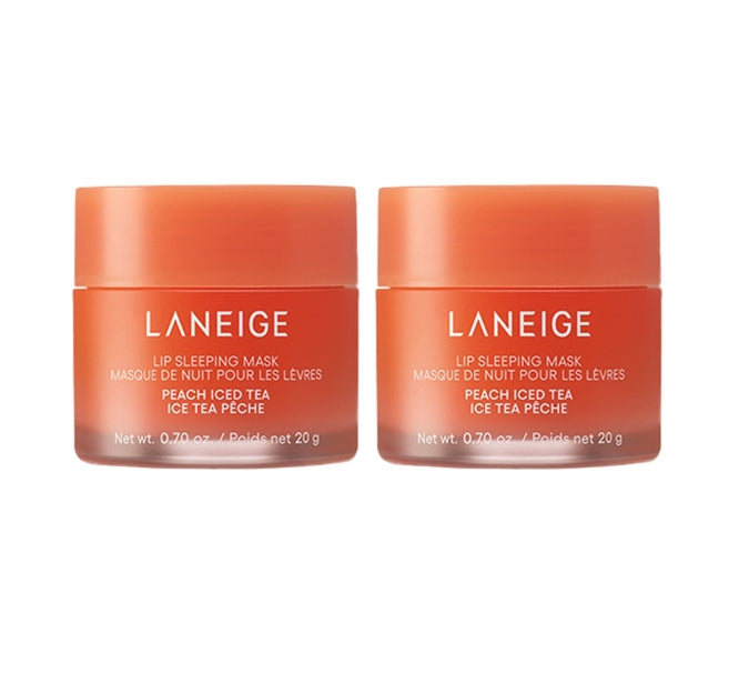 2 x LANEIGE Lip Sleeping Mask EX Peach Iced Tea 20g from Korea + LANEIGE Samples(3 Items) by LANEIGE