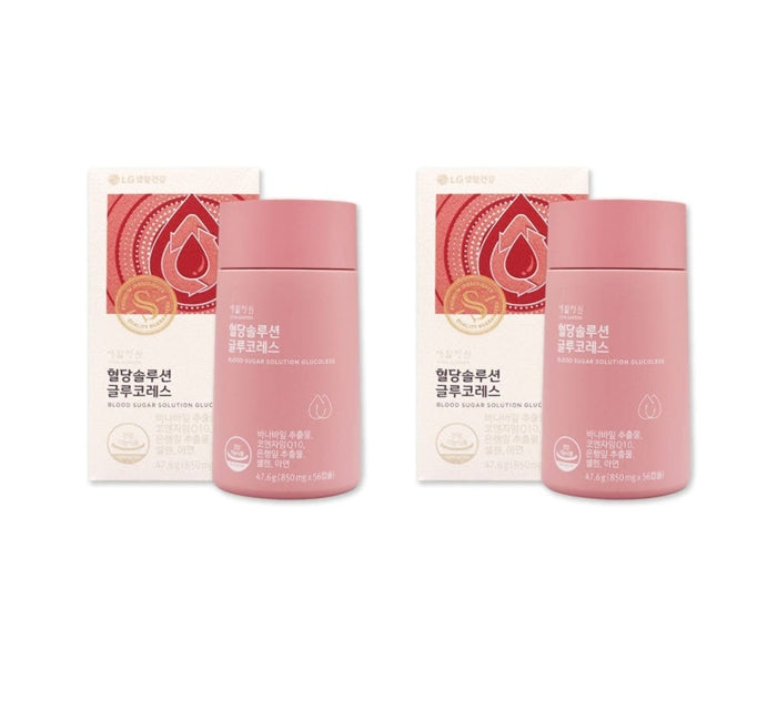 2 x LG H&H Vital Garden Blood Sugar Solution Glucoless (56ea) from Korea by LG H&H Vital Garden