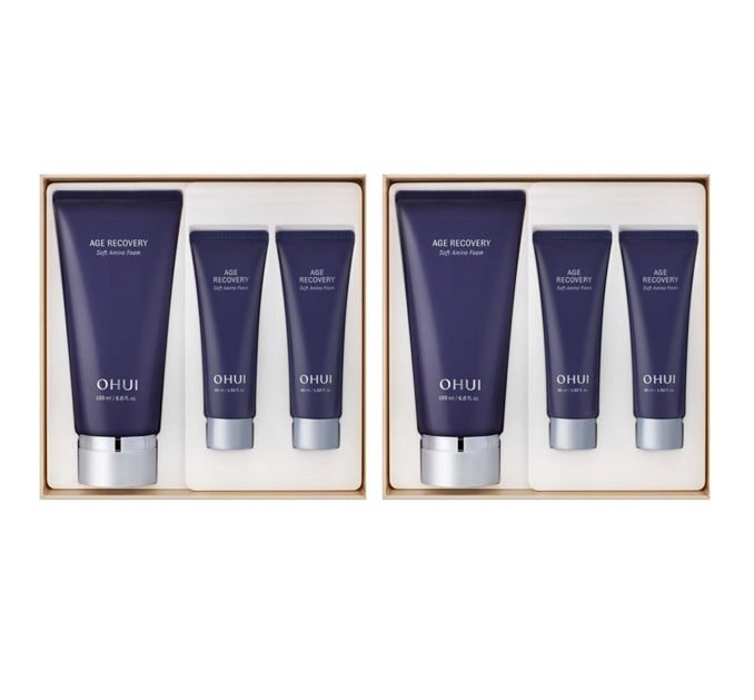2 x O HUI Age Recovery Soft Amino Foam Set (3 Items) May 2025 from Korea by O HUI