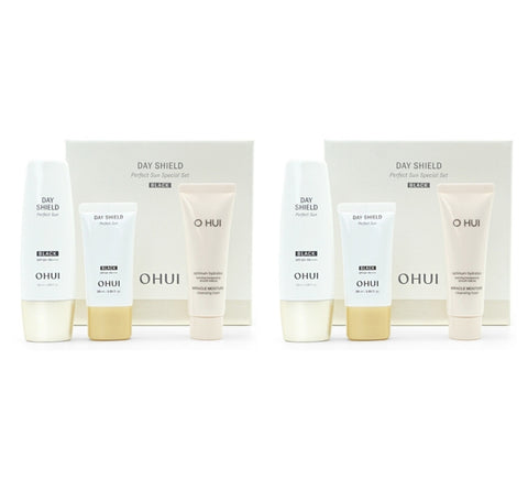 2 x O HUI Day Shield Perfect Sun Black July 2025 Set (3 Items) from Korea by O HUI