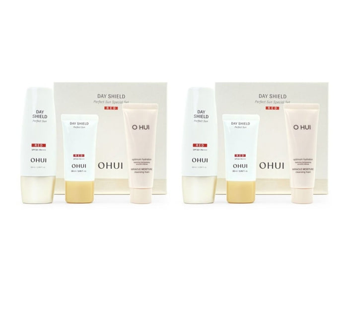 2 x O HUI Day Shield Perfect Sun Red July 2025 Set (3 Items) from Korea by O HUI