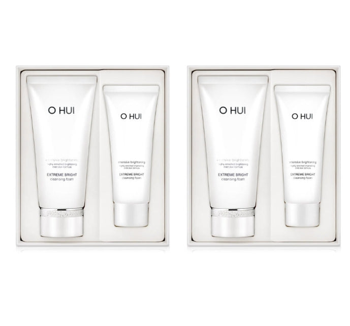 2 x O HUI Extreme White Bright Cleansing Foam July 2025 Set (2 Items) from Korea by O HUI