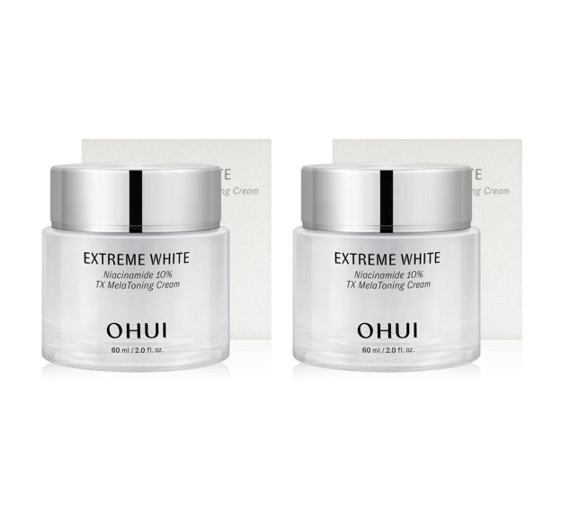 2 x O HUI Extreme White Niacinamide 10% TX Melatoning Cream 60ml from Korea