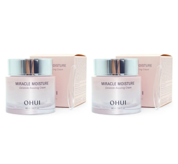 2 x O HUI Miracle Moisture Ceramide Boosting Cream 60ml from Korea