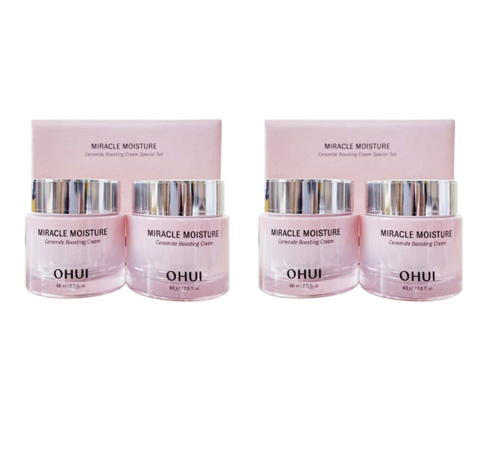 2 x O HUI Miracle Moisture Ceramide Boosting Cream Duo Edition April 2025 Set (2 Items) from Korea by O HUI