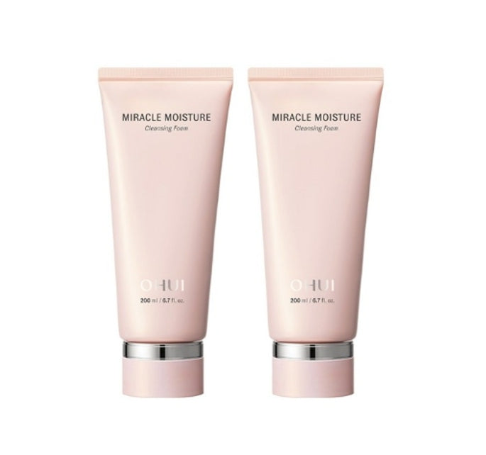 2 x O HUI Miracle Moisture Cleansing Foam 200ml from Korea