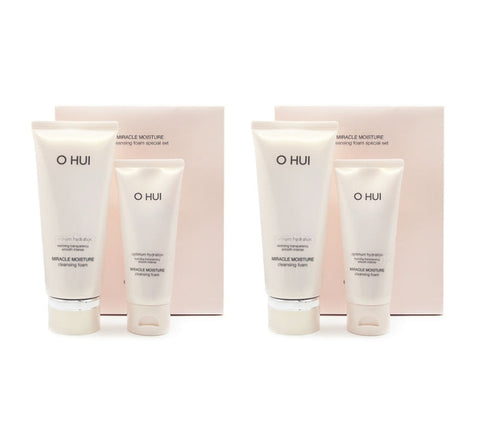 2 x O HUI Miracle Moisture Cleansing Foam Set (2 Items) June 2025 from Korea by O HUI