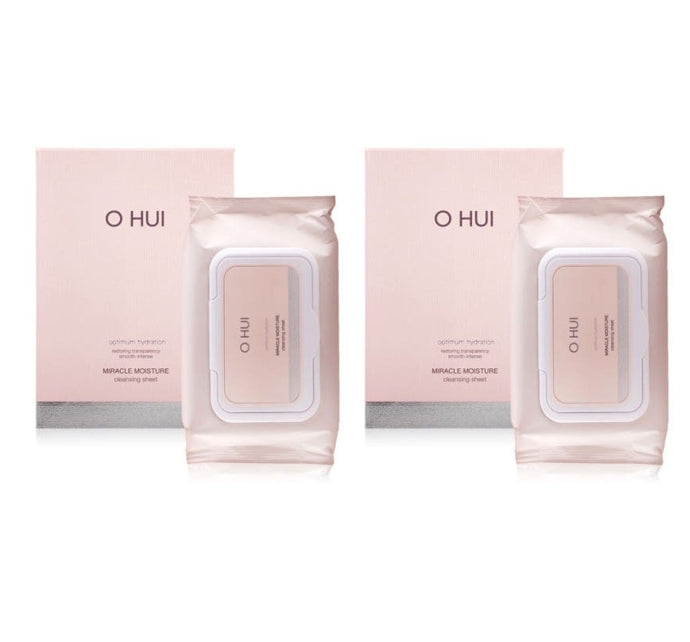 2 x O HUI Miracle Moisture Cleansing Sheet Jumbo Size(100ea) July 2025 from Korea by O HUI