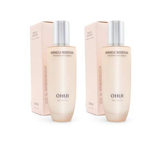 2 x O HUI Miracle Moisture Pink Barrier Skin Softener 150ml from Korea