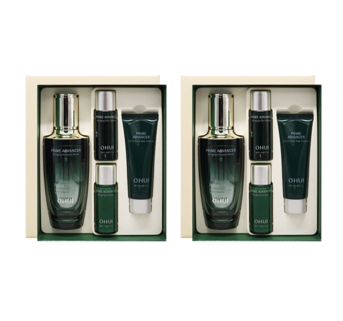 2 x O HUI Prime Advancer De-aging Ampoule Serum Big Size Sep. 2026 Set 