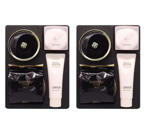2 x O HUI Ultimate Cover Cushion Moisture #1 Milk Beige Aug. 2026 Set (4 Items) from Korea