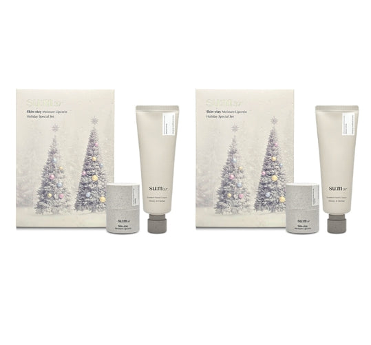 2 x Su:m37 Skin-stay Moisture Lipcerin Holiday Dec. 2025 Set (2 Items) from Korea