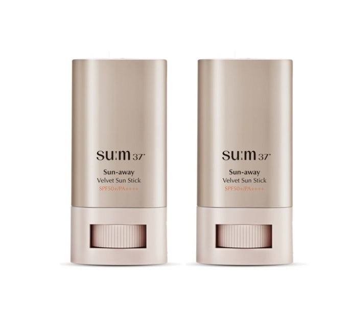 2 x Su:m37 Sun-away Velvet Sun Stick 18g from Korea by Su:m37