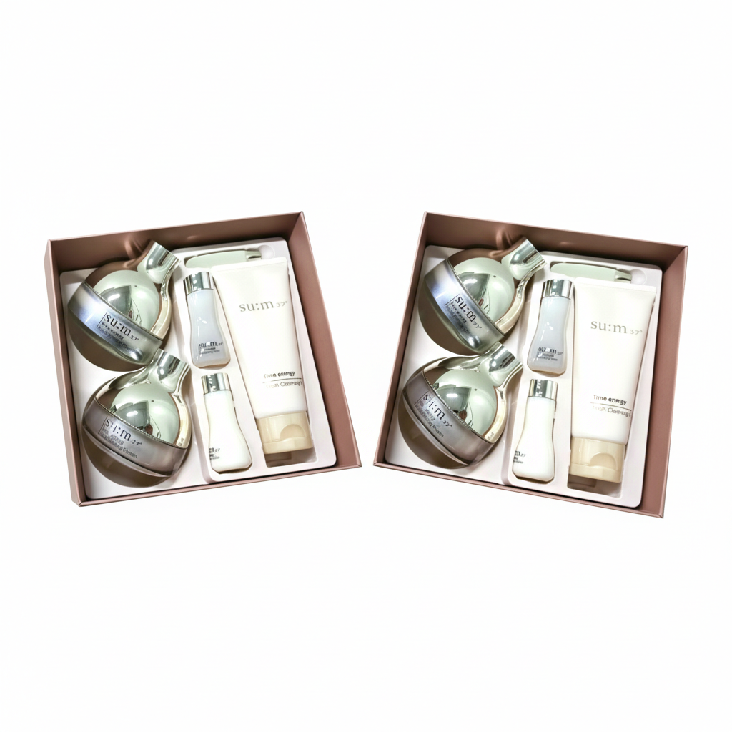 2 x Su:m37 Time Energy Moist Firming Cream May 2026 Set (5 Items)  from Korea
